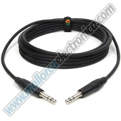 Cable Microfónico Montado Jack 6,3 M estéreo / Jack 6,3 M estéreo 10.00 MTS