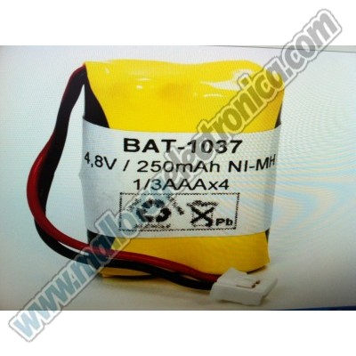 Foto del artículo BATERIA  NIMH  1/3 AAA x 4  4,8V 250ma  30 x 18 x 10