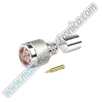 CONECTOR N MACHO  FULL  CRIMP RG 214