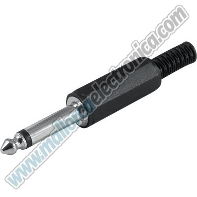 CONECTOR  Jack 6.3mm  Mono macho 