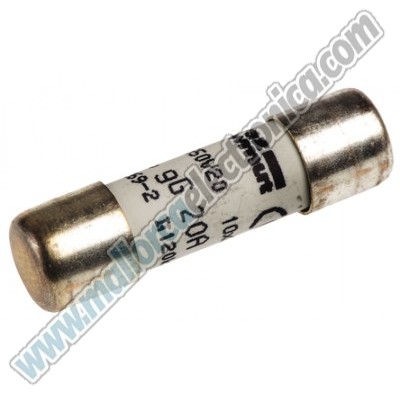 FUSIBLE  TIPO  G  10 X 38mm   500V  20A