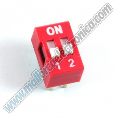 MICROINTERRUPTOR DIP 2 INTERRUPTORES