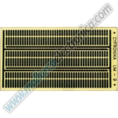 Foto del artículo PLACA DE PROTOTIPOS UNIVERSAL 1.100puntos  paso 2,54  125 x 66mm