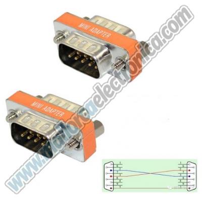 Apatador NULL MODEN  DB-9 M - DB-9 M pin a pin