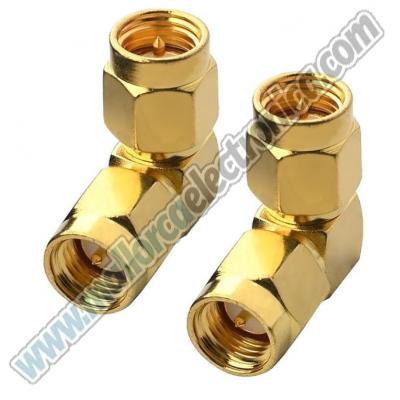 Adaptador SMA 90º  R-macho / R- macho