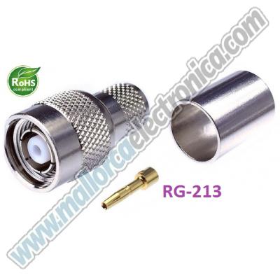 CONECTOR  TNC MACHO CRIMPAR,RG-213
