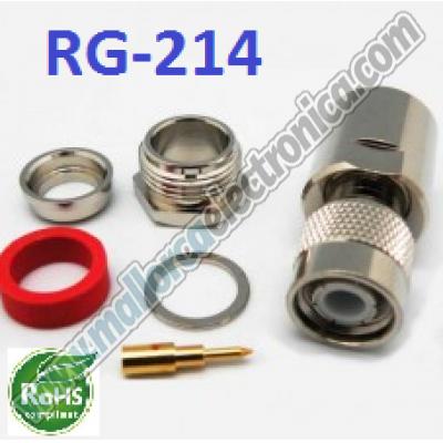 CONECTOR  TNC  macho  aereo  soldar  RG-214