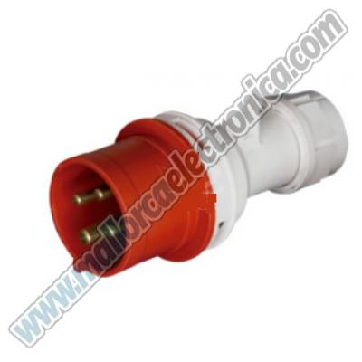 Clavija Cetac 4P (3P+t) 32A IP44 Roja 