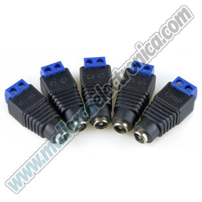 CONECTOR DC Hembra Aereo atornillado 