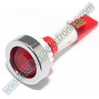 Piloto neon AC 220v ROJO 8mm IP68