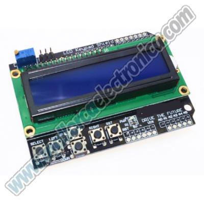 Pantalla LCD de 16x2 caracteres, controlador ATMEGA328 AZUL