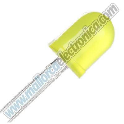 DIODO LED AMARILLO 10 mm 1.8 V- 2,2 V 20ma 