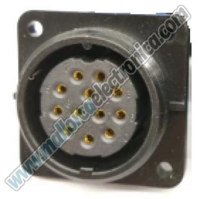 CONECTOR WATERPROOF CHASIS IP-68 12 pins  250 V 10 A RoHS