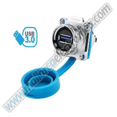 Conector USB chasis IP-67 3.0