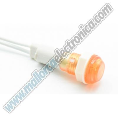 Piloto neon AC220 v NARANJA 10 mm