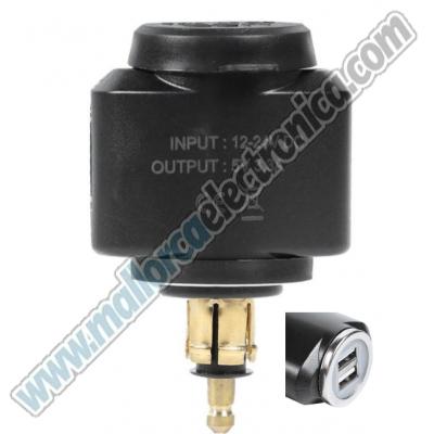Cargador DC-12/24v USB DC-5V 3.3A A para MOTO 