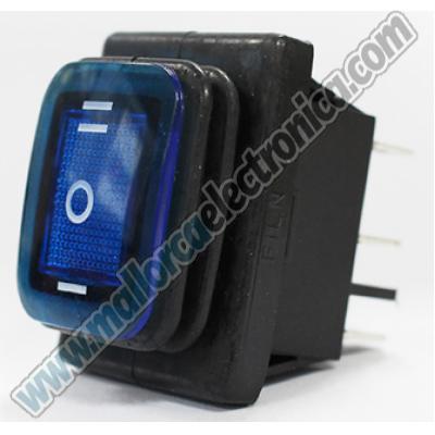 Interruptor de 3 posiciones Impermeable AZUL 16A/ AC-220V 
