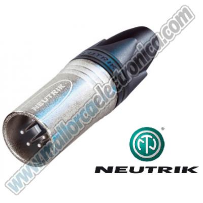 Conector XLR Macho 4 Pins NEUTRIK