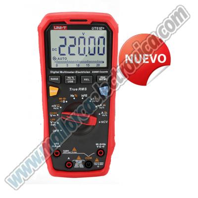 Multimeter Digital DC AC 1000V 220mF Capacitance Testing True RMS Auto Range Meter
