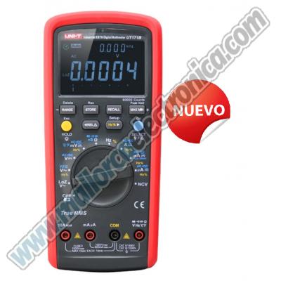 Multímetro Digital Industrial RMS pantalla OLED 