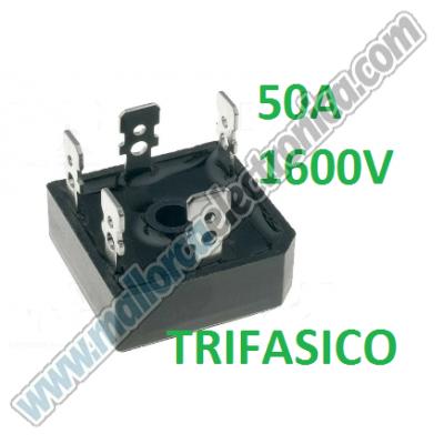 PUENTE RECTIFICADOR TRIFASICO 50A 1600V