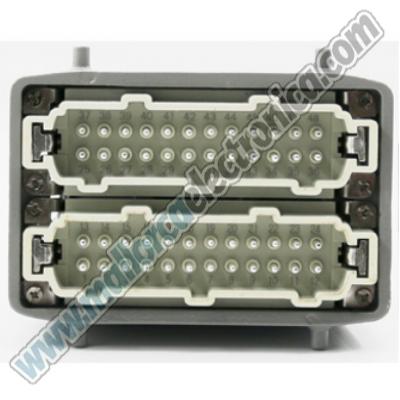 Carcasa con entrada Central tipo harting serie DOBLE Han B tamaño 48B, con rosca M29
