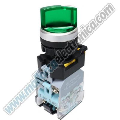 Interruptor 2 posiciones ON/OFF  OFF/ON con Luz led DC12 - 24v 10A