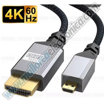 CONEXION  HDMI 19P A macho   MICRO HDMI D  macho 