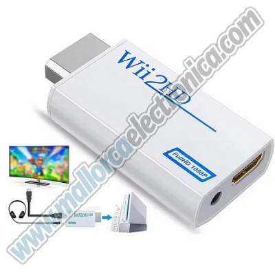 Convertidor de Wii a HDMI 1080p HD TV con salida Audio 3.5 
