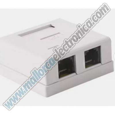 ROSETA   SUPERFICIE DOBLE  CAT-6  sin apantallar  UTP   