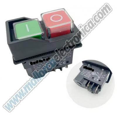 Pulsador Industrial Power DPST 16A 230V 4 pins 