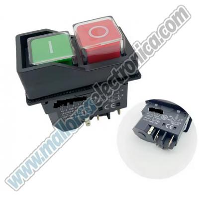 Pulsador Industrial Power DPST 16A 230V 5 pins 