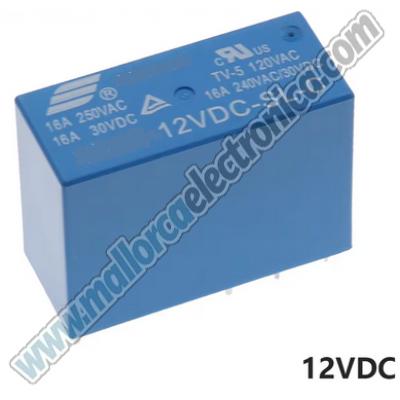 RELE PCB  DPDT(doble conmutado)  16 A 12 Vdc AgNi