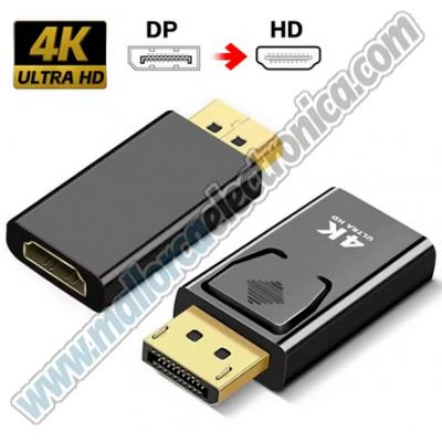 ADAPTADOR DISPLAY PORT macho a HDMI hembra 