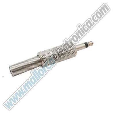 CONECTOR  Jack 3.5mm  MONO  macho  Metal
