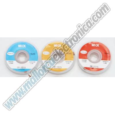 MALLA  DESOLDADORA  3S-WICK  2,2mm   (1,5mtrs)  VERDE