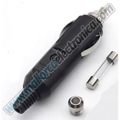 Conector Mechero macho  MAX  10 A con fusible y Led