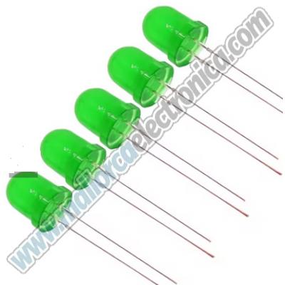 DIODO LED VERDE 8 mm 3,0 V-3,2 V 20ma 1000-1500mcd 