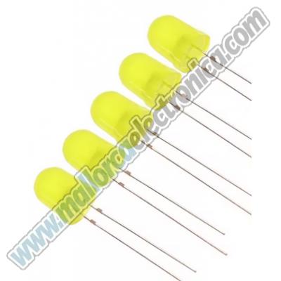 DIODO LED AMARILLO 8 mm 1,9-2,1 V 20ma 800-1000mcd 