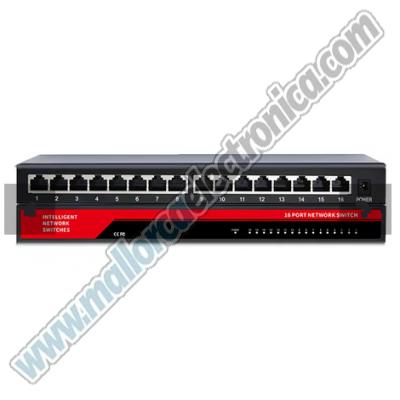 Switch 16 p 10/100/1000mbps  Alimentacion DC12V