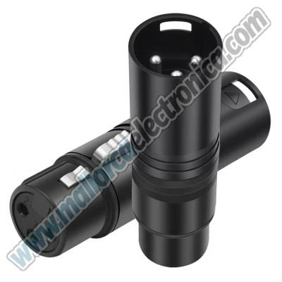 ADAPTADOR XRL  macho   XRL  hembra  
