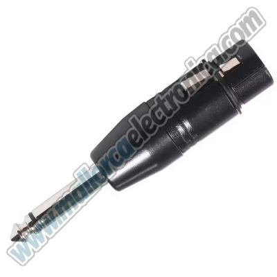 ADAPTADOR JACK   6.4  mono  macho   XRL   hembra