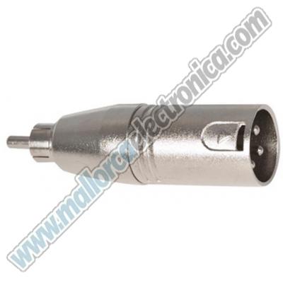 ADAPTADOR RCA  macho   XRL 3P. macho
