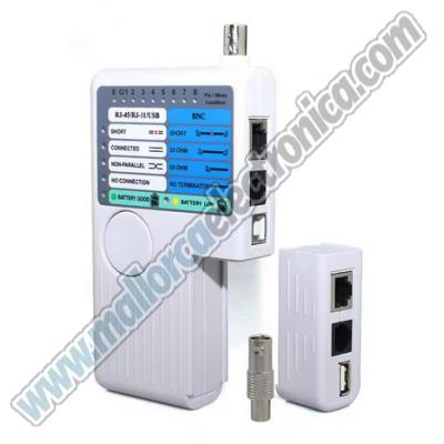 Comprobador Multi Funcion  4 en 1 LAN USB RJ45 RJ11 BNC Remote