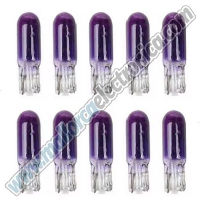 Bombilla T5 1,.2w  12v / 24v Violeta