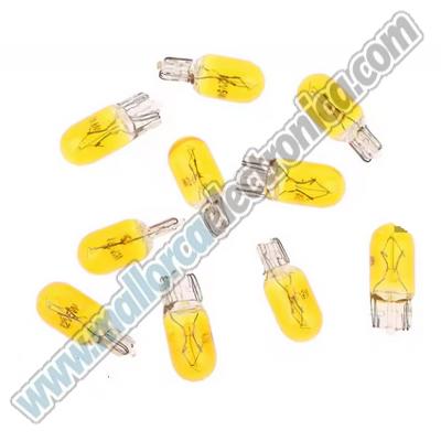 Bombilla T10 3/5w  12v / 24v AMARILLO