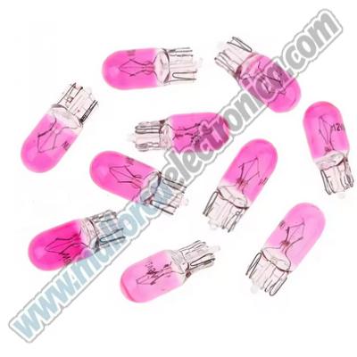 Bombilla T10 3/5w  12v / 24v ROSA