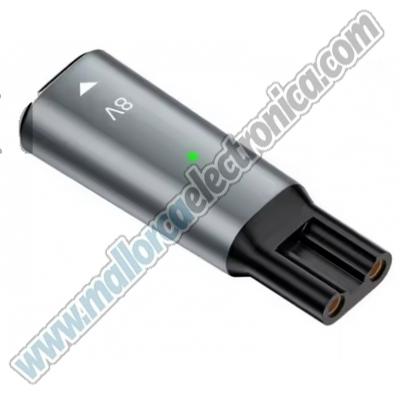 Convertidor adaptador de corriente tipo C PD a DC 8 V Afeitadora 390 mA