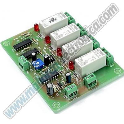 MANDO SECUENCIAL  4 SALIDAS RELE 