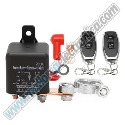 Rele DC-12V 200A con control remoto , mando on/off